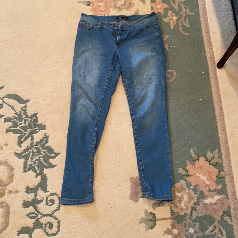 slightly washed jeans